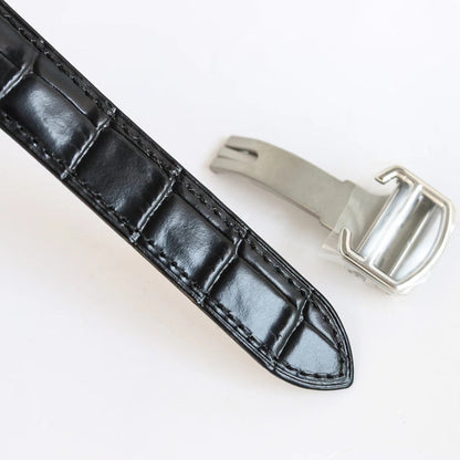 904L Silver -Silver White- Black Leather - Automatic - 40*41mm