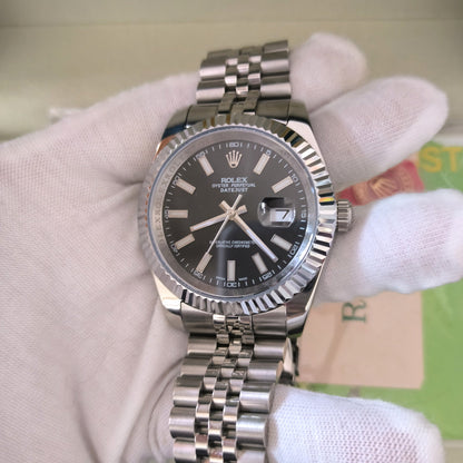 Black Silver Steel - 904L Steel - Automatic- 41mm