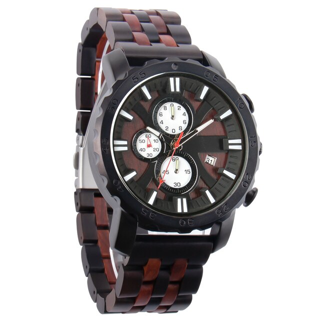 Wooden Style Quartz Watch -41mm