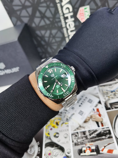 Green -Silver 904L Steel - Automatic - 43mm