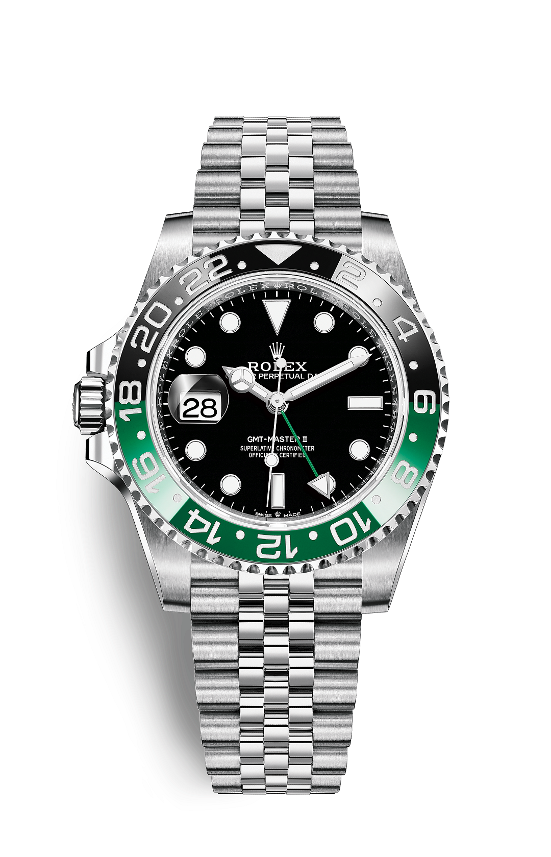 Rolex Submariner Date 40, green & black (“Hulk / Kermit” style)