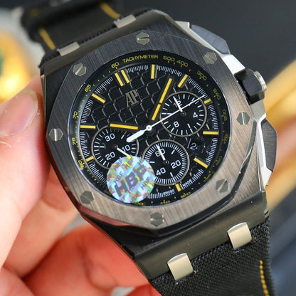 TOP! Black Ceramic Bezel - Black Rubber - Automatic - 44mm