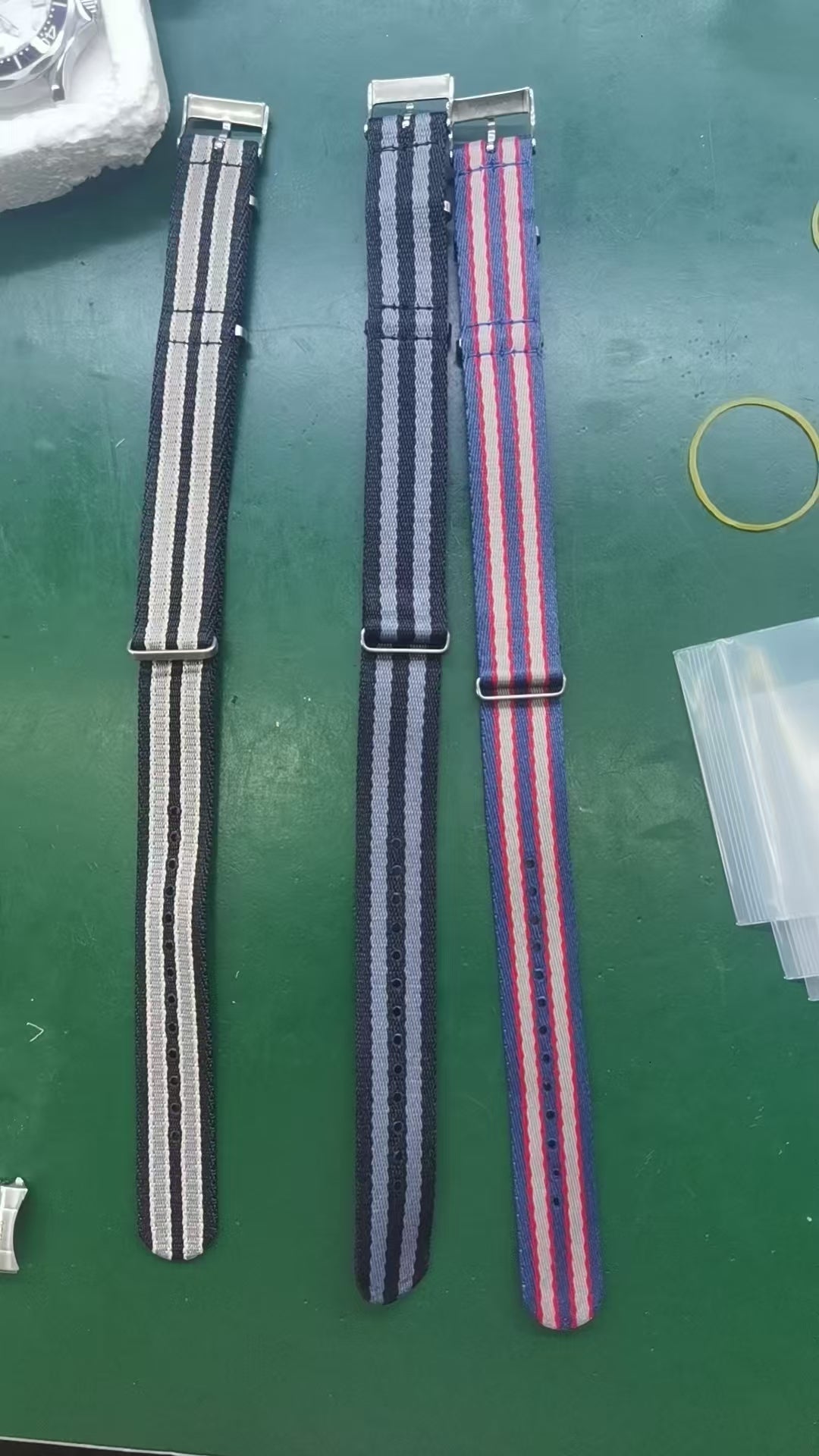 Nylon canvas colored strap for S-master 300M 42mm