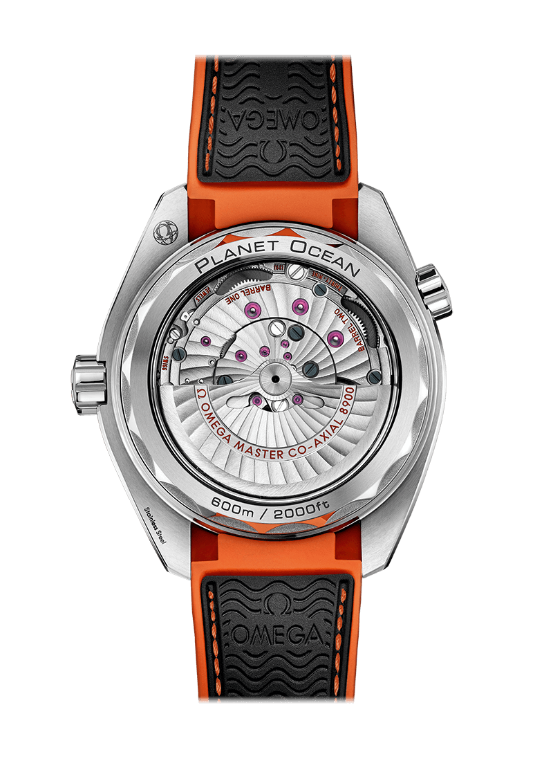 Compensation watches-Black Orange Steel - Black Rubber - Automatic - 43.5mm