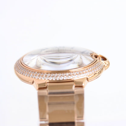 Luxury Diamond Bezel -White -Rosegold - 904L Steel- Automatic - 36/42mm