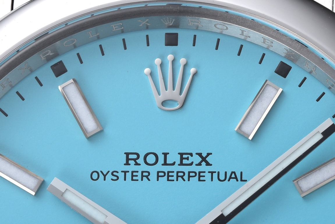 Rolex Oyster Perpetual Datejust - Baby blue -  Automatic - 41mm/36mm