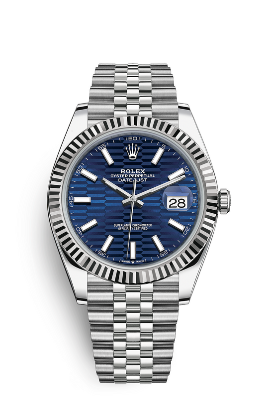 Rolex Oyster Perpetual Datejust 41, stainless steel, blue dial