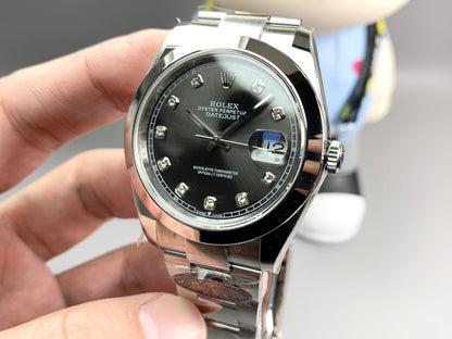 Rolex Oyster Perpetual Datejust 41, stainless steel, grey/silver dial