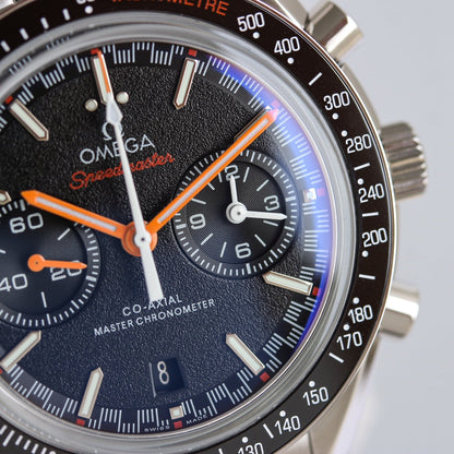 Chronograph -Frosted Face - Black Ceramic- 316L Steel- Automatic - 44mm