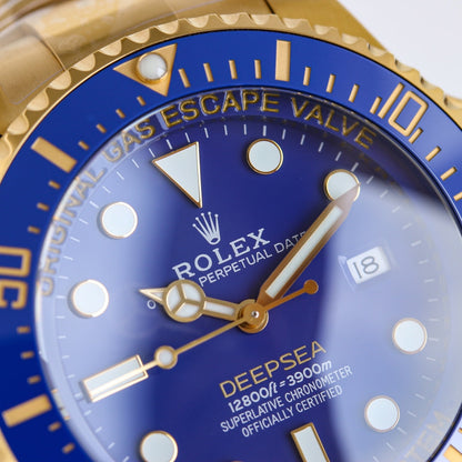Rolex Deepsea 44, ref. 136668LB, yellow gold, blue dial