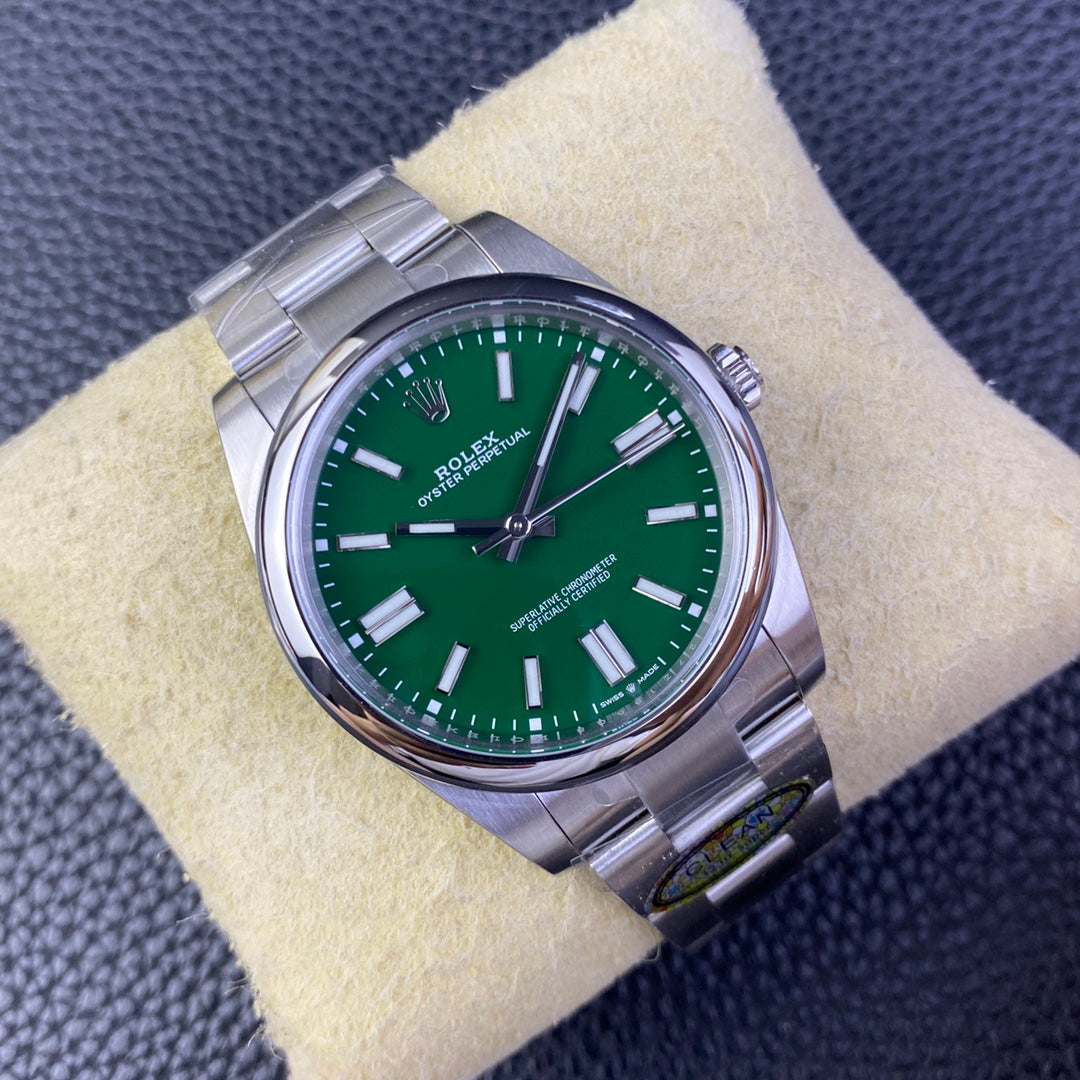 Rolex Oyster Perpetual Datejust 41, stainless steel, green dial