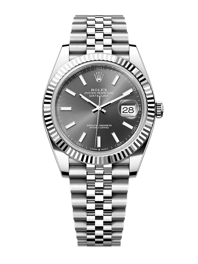 Rolex Oyster Perpetual Datejust 41, stainless steel, grey/silver dial