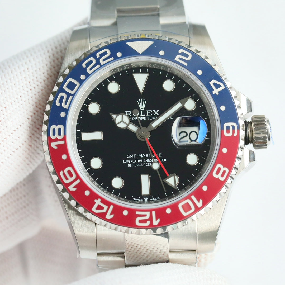 Rolex GMT-Master II, red & blue bezel (“Pepsi”)