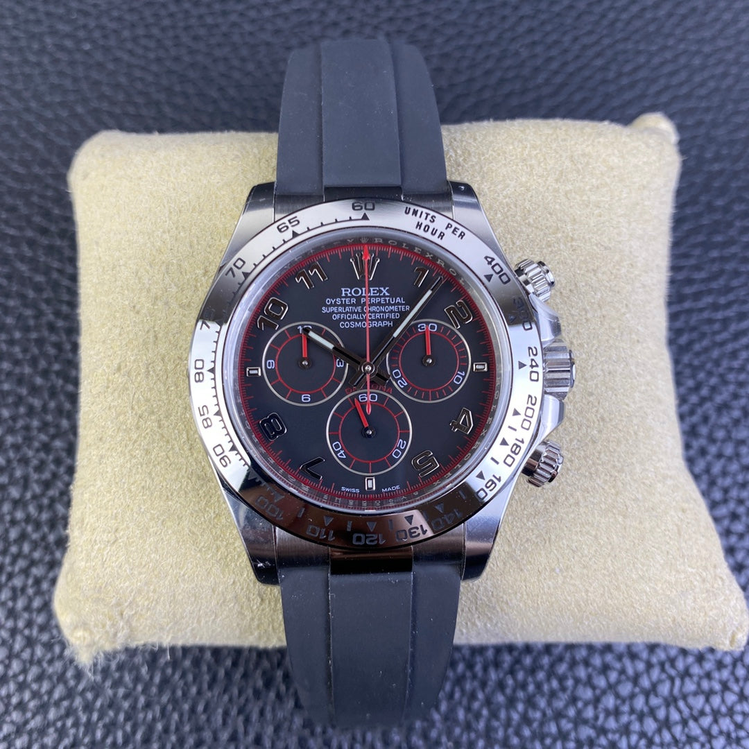 Rolex Cosmograph Daytona 40 - Black Red (Oysterflex)