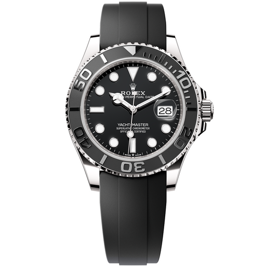 Rolex Yacht-Master 42, Oysterflex, black/white