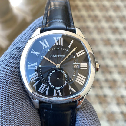 DRIVE-WSNM0009 - Black Silver- Black Leather - Automatic - 40*41mm