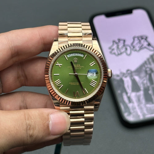 Rolex GMT-Master II, custom green & yellow