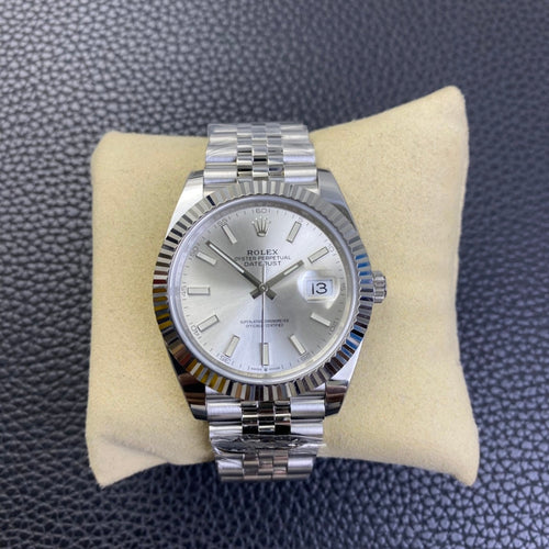 Rolex Oyster Perpetual Datejust 41, ref. 126334, silver dial
