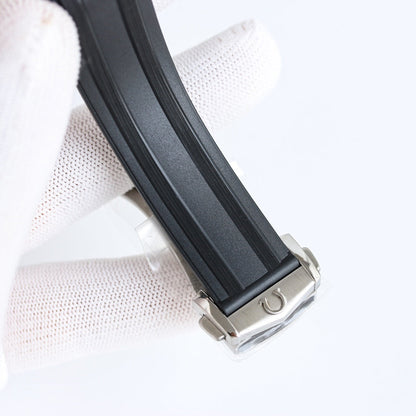 Chronograph -Rosegold- Black Silver - Black Rubber- Automatic - 42mm