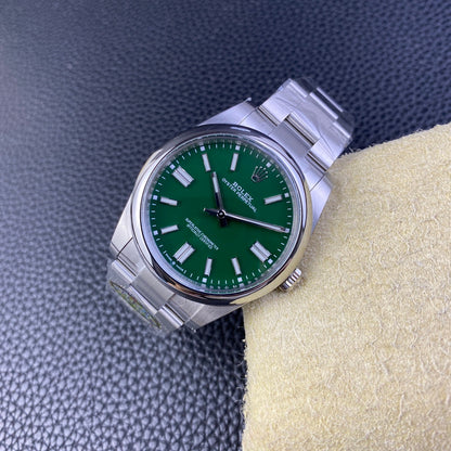 Rolex Oyster Perpetual Datejust 41, stainless steel, green dial