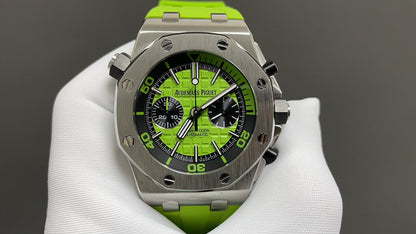 Chronograph -26703ST Green Black - Green Rubber -Automatic - 42mm