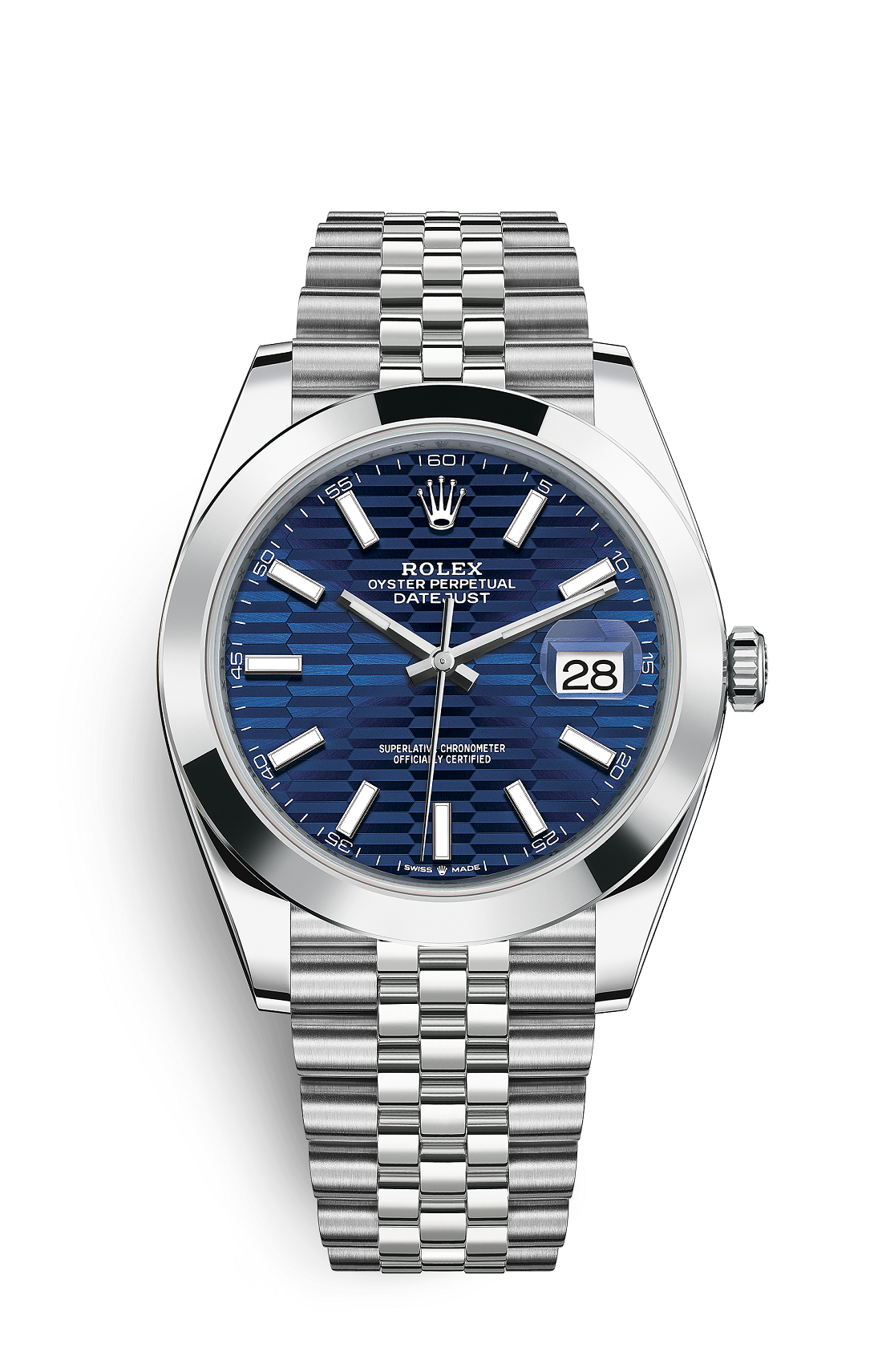 Rolex Oyster Perpetual Datejust 41, stainless steel, blue dial