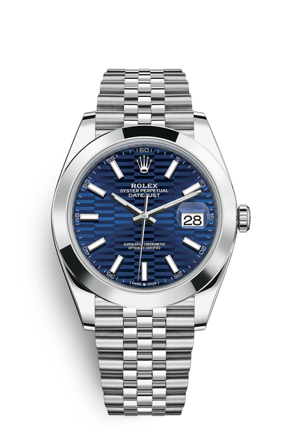 Rolex Oyster Perpetual Datejust 41, stainless steel, blue dial