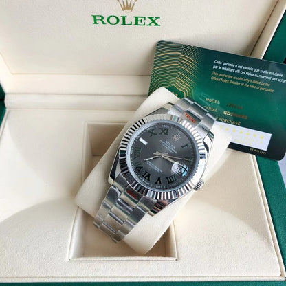 Rolex Oyster Perpetual Datejust 41, stainless steel, grey/silver dial