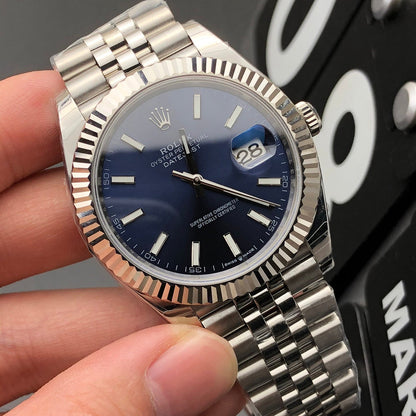 Rolex Oyster Perpetual Datejust 41, stainless steel, blue dial