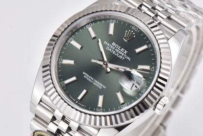 Rolex Oyster Perpetual Datejust 41, stainless steel, green dial