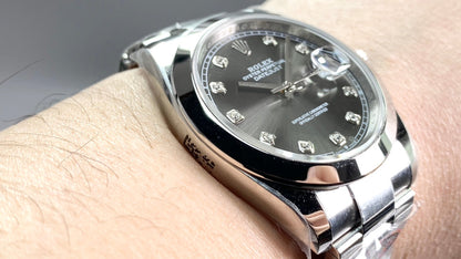 Rolex Oyster Perpetual Datejust 41, stainless steel, grey/silver dial