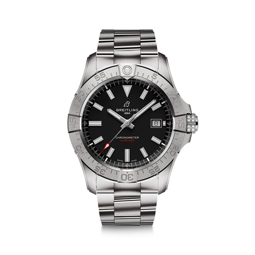 Silver Ceramic- Black AVG - Silver 904L Steel - Automatic - 42mm