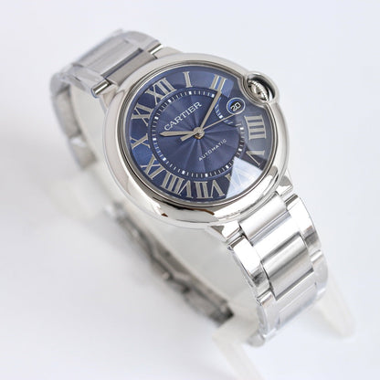 Blue - White Silver - 904L Steel- Automatic - 36/42mm
