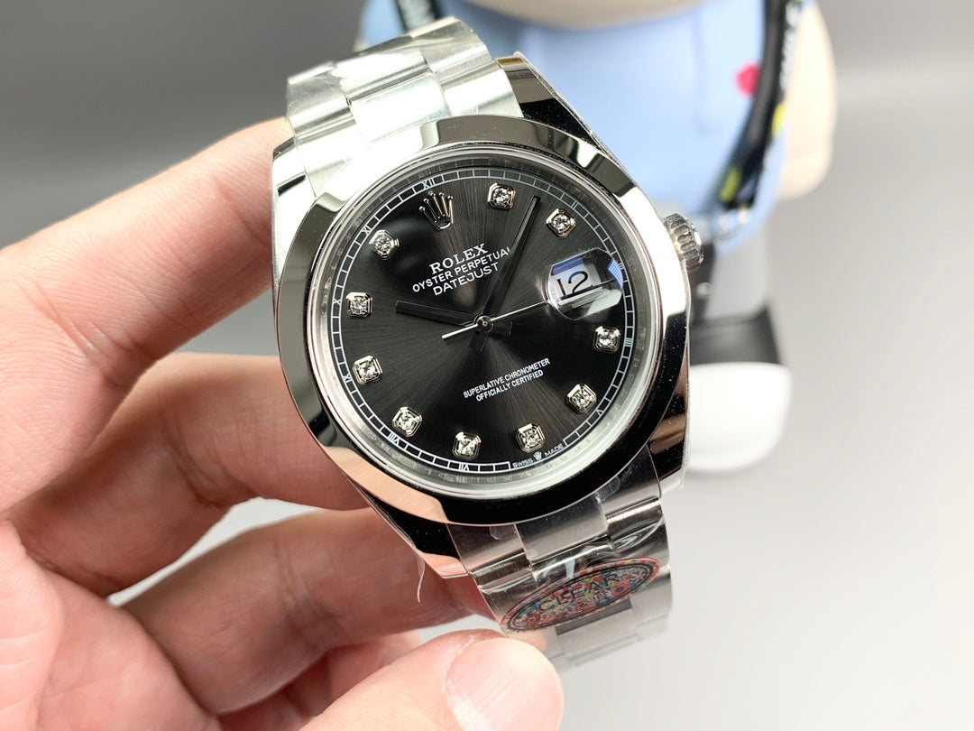 Rolex Oyster Perpetual Datejust 41, stainless steel, grey/silver dial