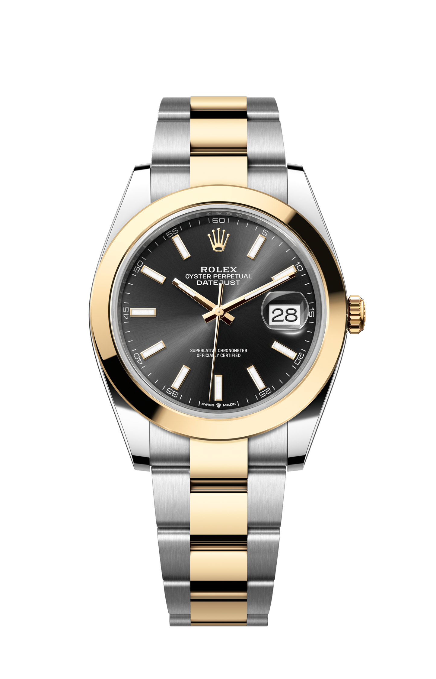Rolex Oyster Perpetual Datejust 36/41, stainless steel, black dial