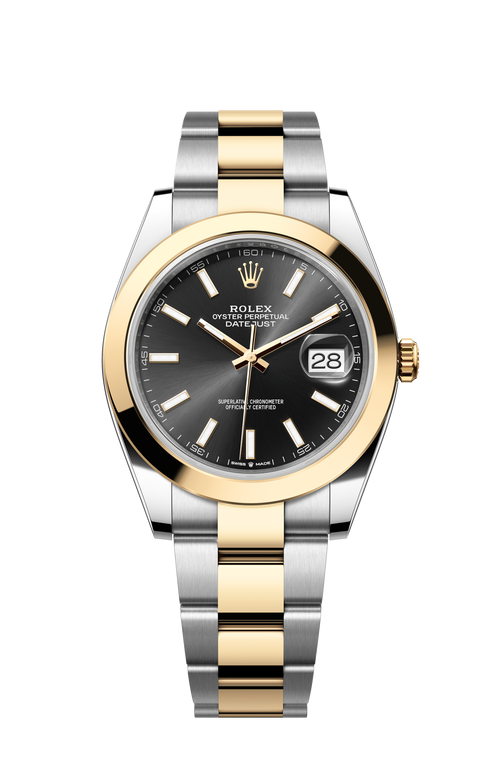 Rolex Oyster Perpetual Datejust 36/41, stainless steel, black dial