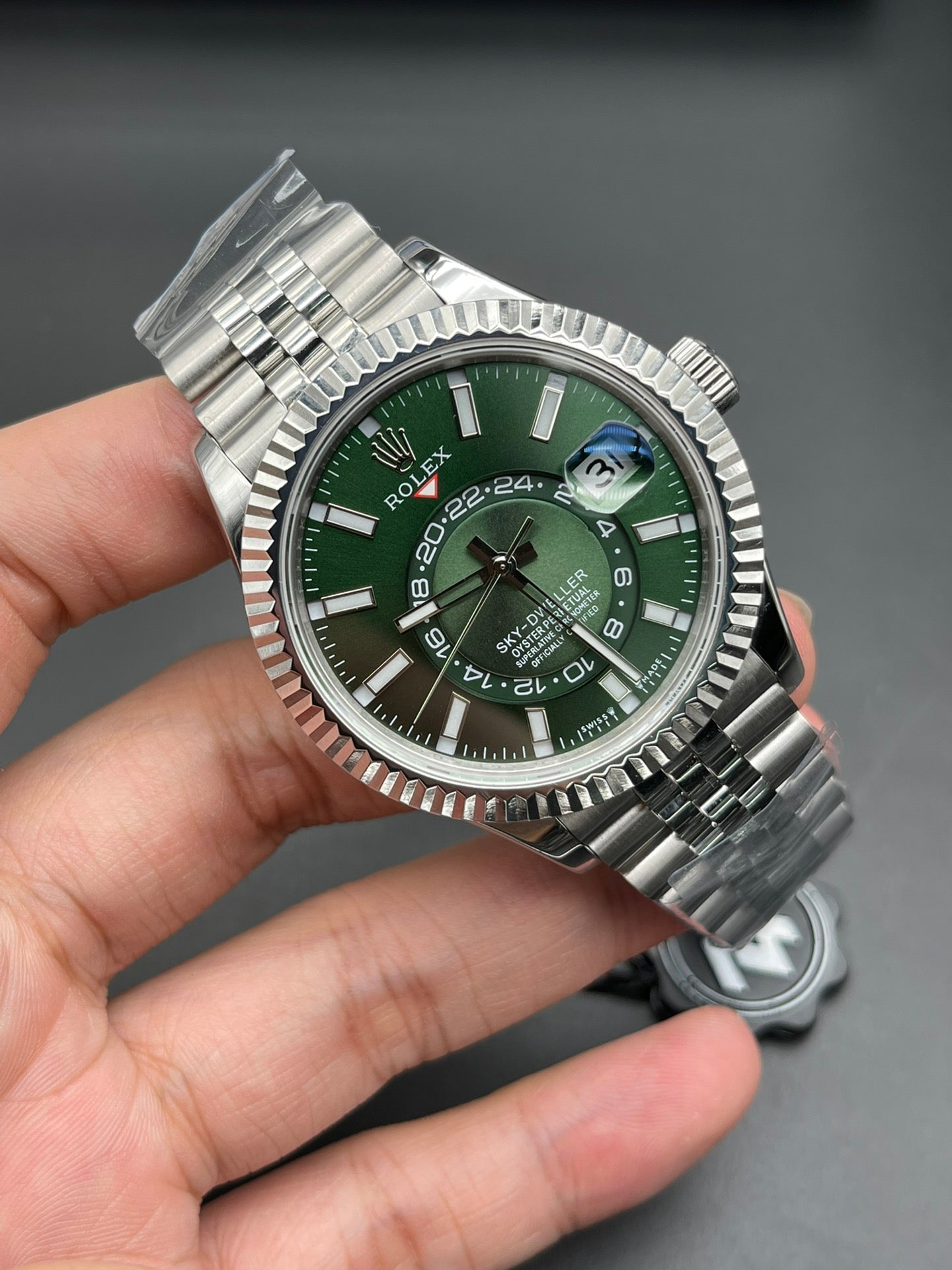 Rolex Sky-Dweller 42 - Green Silver