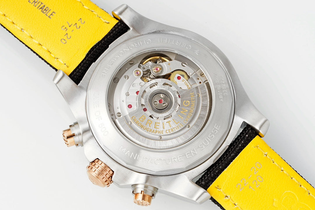 Chronograph -Rosegold- Grey - Black Rubber- Automatic - 45mm