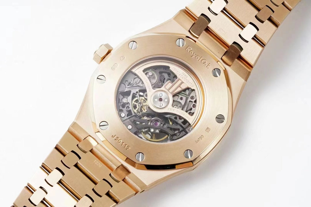 TOP 15407- Hollow Rosegold steel - Automatic - 41mm