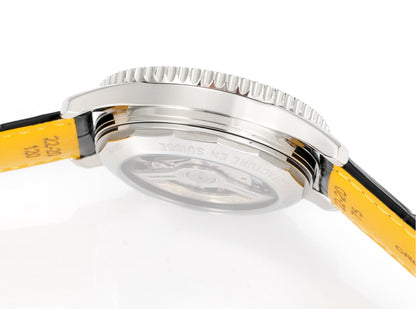 Chronograph - White Ceramic - Grey Black- N-Timer - Brown Leather - Automatic - 43mm