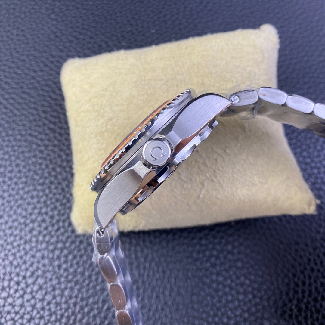 L Size Orange - Silver 904L Steel - Automatic - 45.5mm