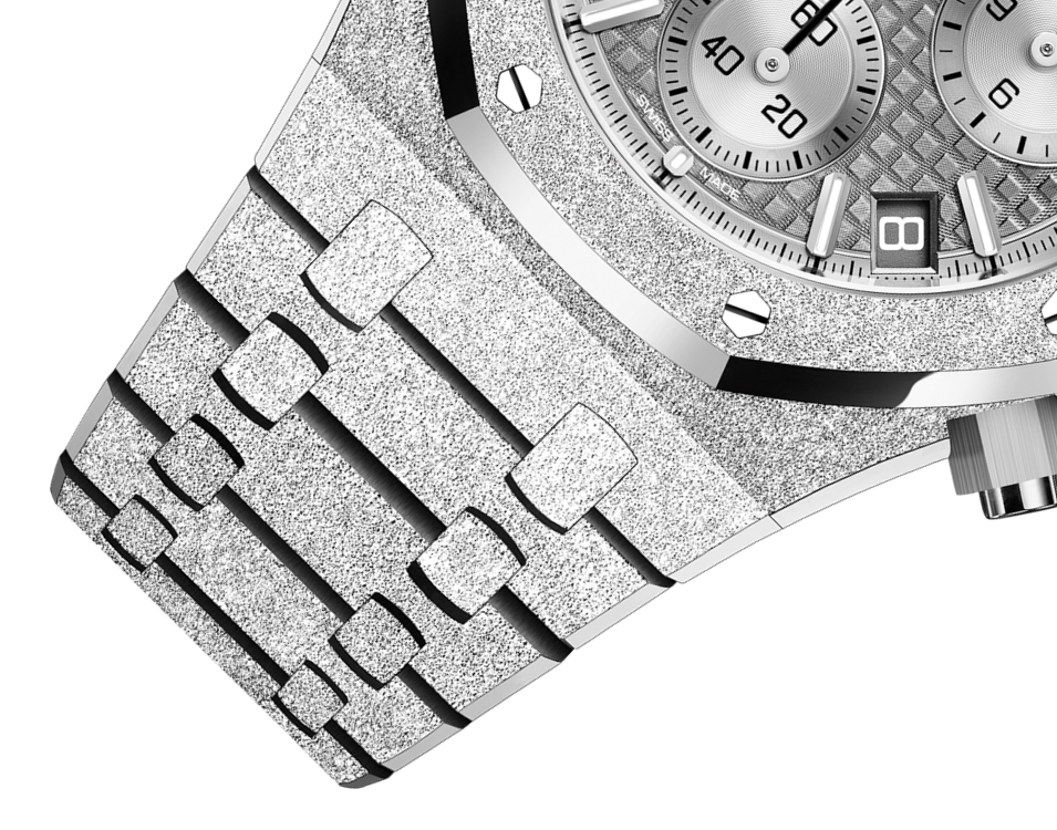 TOP! Frosted White - White Steel - Automatic - 41mm