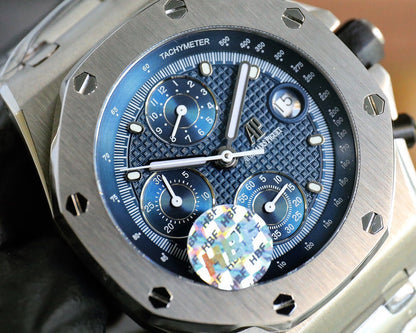 Chronograph- L Size -Blue Ceramic- 904L Steel - Automatic - 44mm