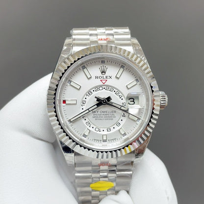 Rolex Yacht-Master 42, white/silver style