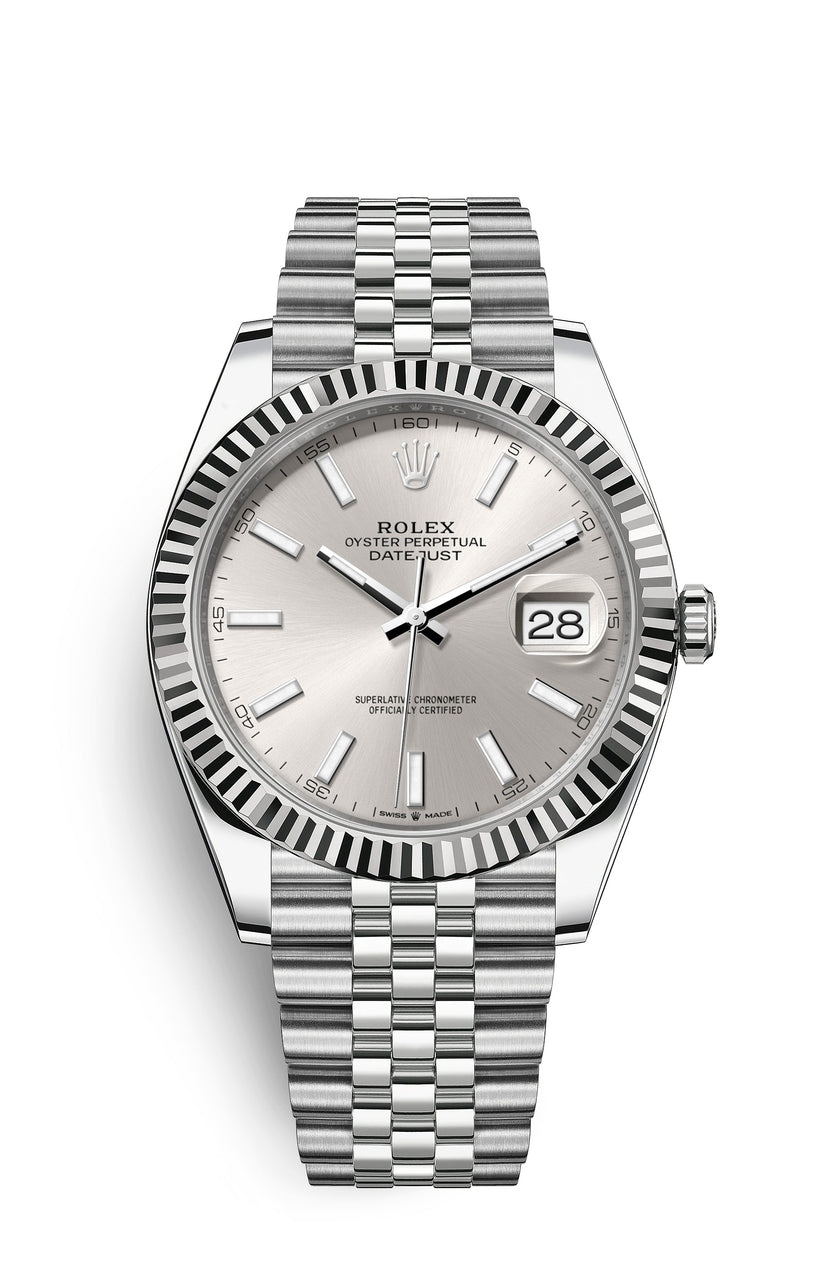 Rolex Oyster Perpetual 41, silver/white dial