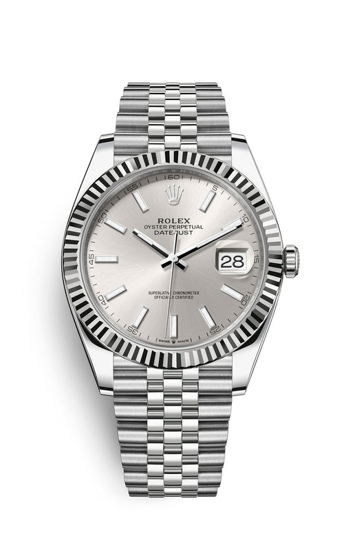Rolex Oyster Perpetual 41, silver/white dial