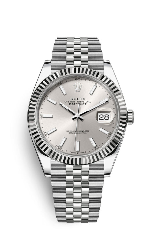 Rolex Oyster Perpetual 41, silver/white dial