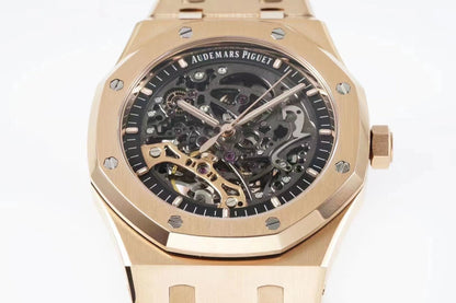 TOP 15407- Hollow Rosegold steel - Automatic - 41mm