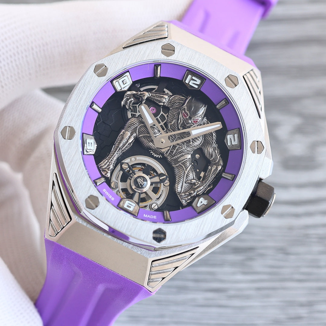 Tourbillon Purple - Purple Rubber - Automatic - 42mm