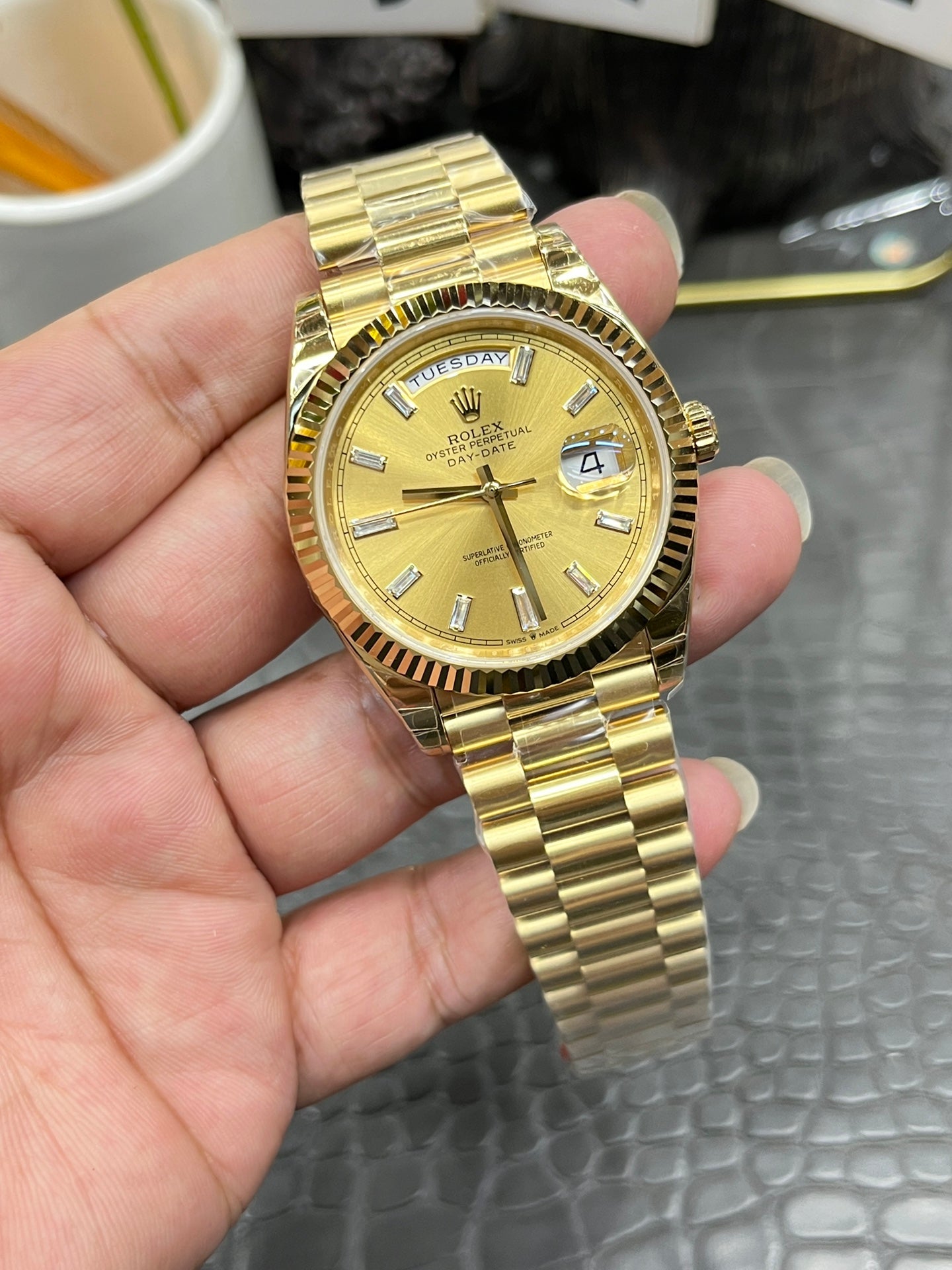 Rolex Day-Date 40, ref. 228238, yellow gold